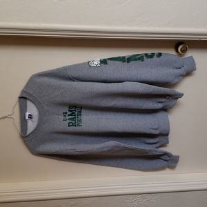University of Regina Rams Football Russell Athletic Ash Gray Sweatshirt Size L